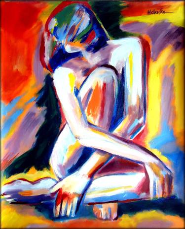 Print of Expressionism Nude Paintings by Helena Wierzbicki