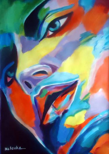 Print of Abstract Portrait Paintings by Helena Wierzbicki