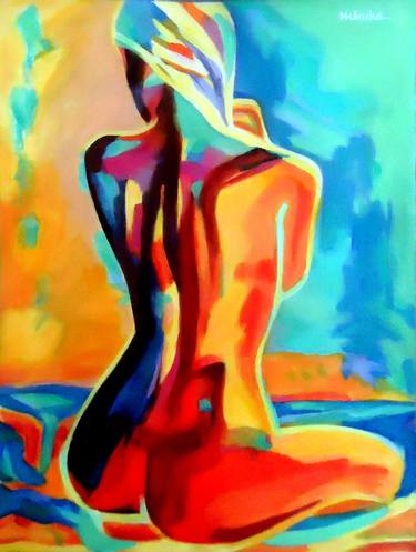 Print of Expressionism Erotic Paintings by Helena Wierzbicki