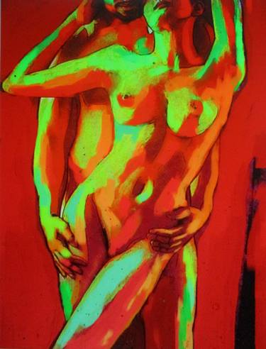 Original Figurative Erotic Paintings by Helena Wierzbicki