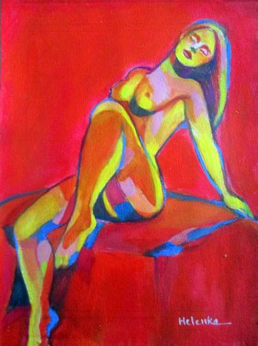 Original Abstract Nude Paintings by Helena Wierzbicki