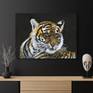 Majestic tiger on the wall