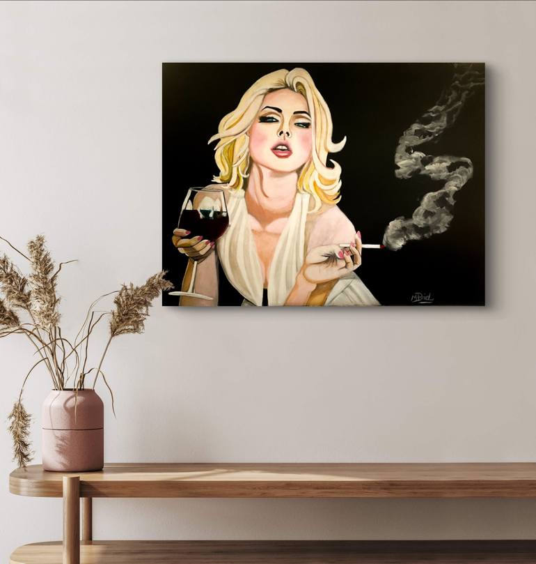 Original Photorealism Women Painting by Moira Briel