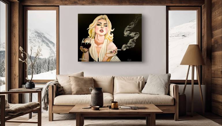 Original Photorealism Women Painting by Moira Briel