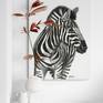 Inquisitive Zebra on the wall