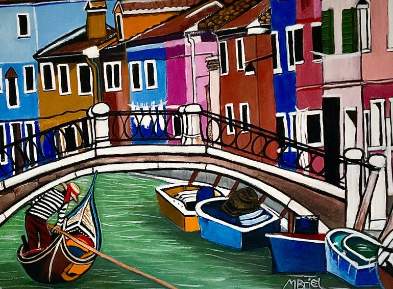 Original Realism Boat Painting by Moira Briel