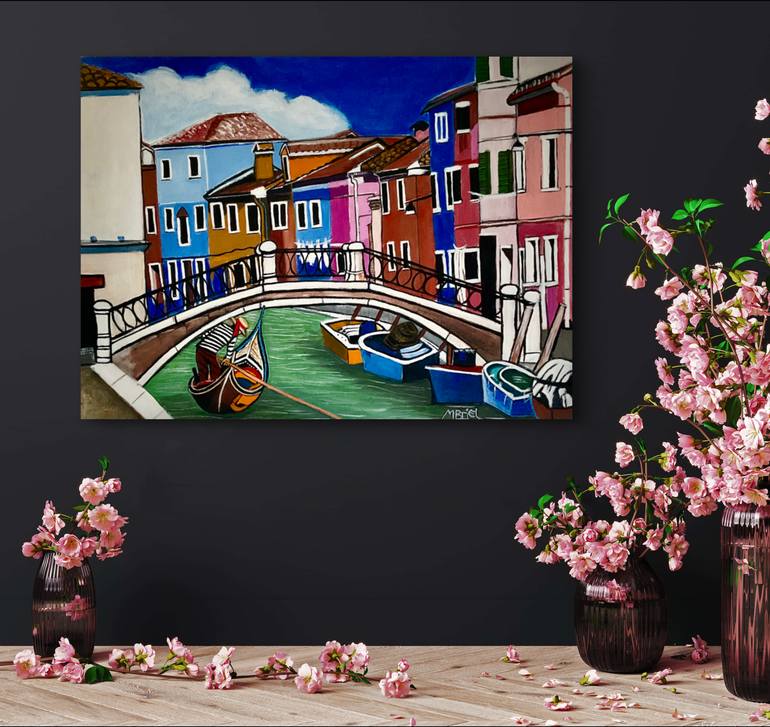 Original Realism Boat Painting by Moira Briel