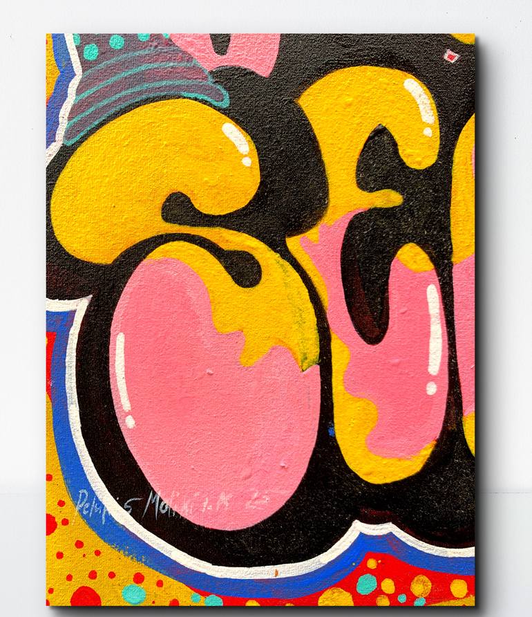 Original Abstract Graffiti Painting by Pelukis Maliki