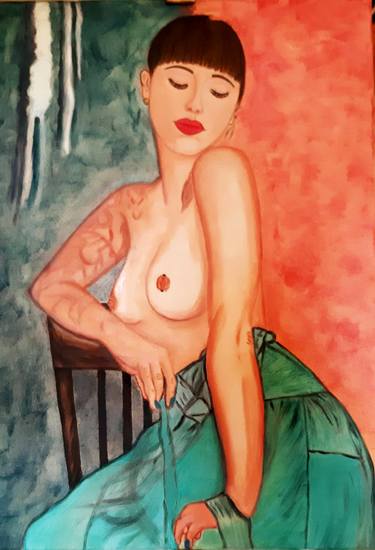 Original Nude Paintings by ALBESTEANU DANIELA
