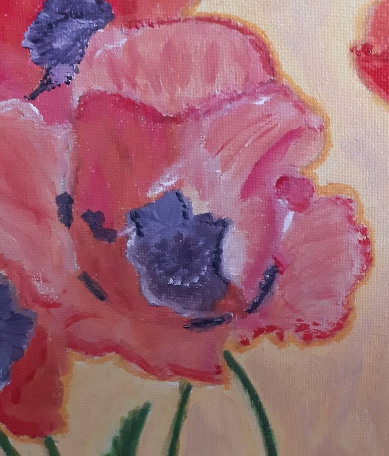 Original Floral Painting by ALBESTEANU DANIELA