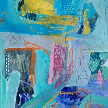 Original Abstract Expressionism Abstract Paintings by Rosie Wolf Williams