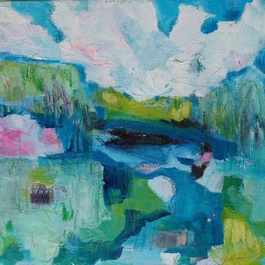 Original Abstract Landscape Paintings by Rosie Wolf Williams