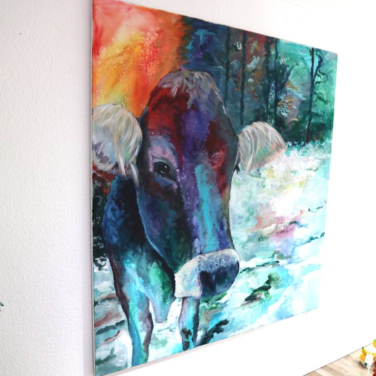 Original Figurative Animal Painting by Christa Riemann