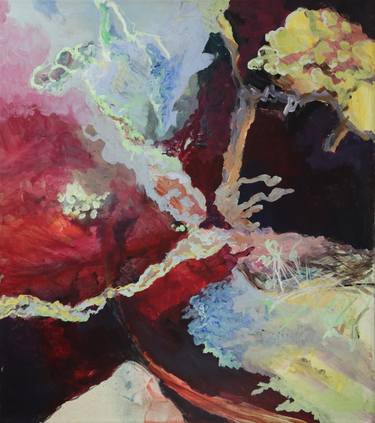 Original Abstract Expressionism Abstract Paintings by Christa Riemann