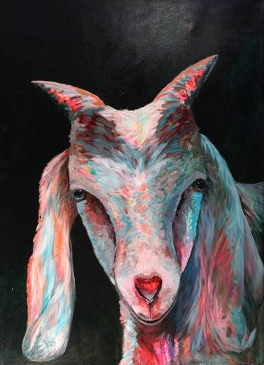 Original Figurative Animal Paintings by Christa Riemann