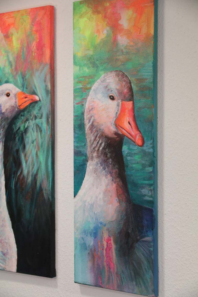 Original Figurative Animal Painting by Christa Riemann