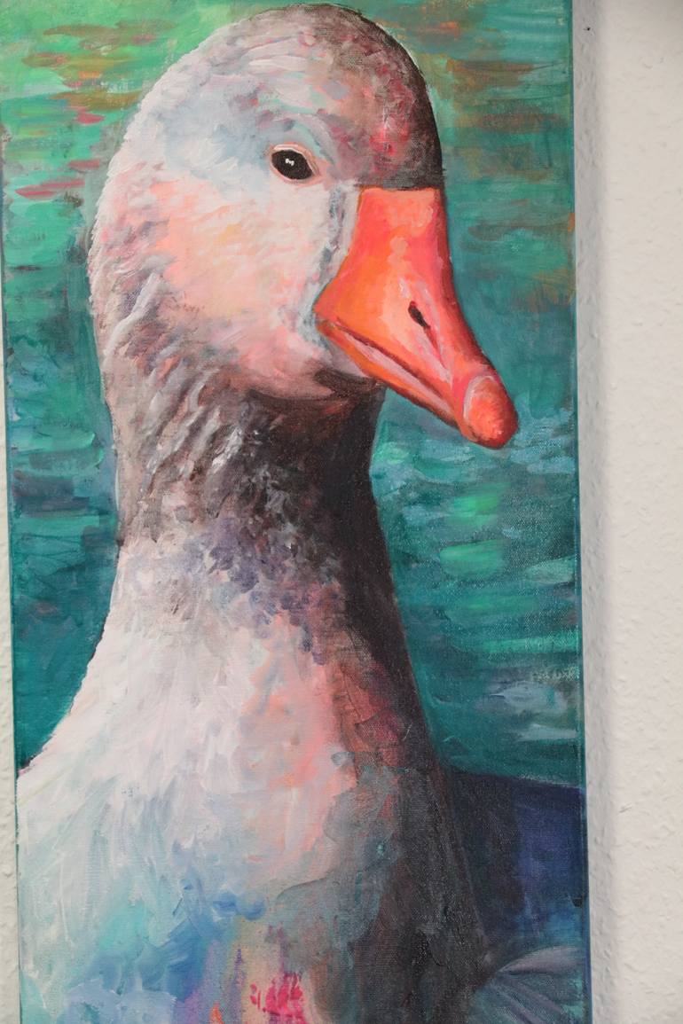 Original Figurative Animal Painting by Christa Riemann