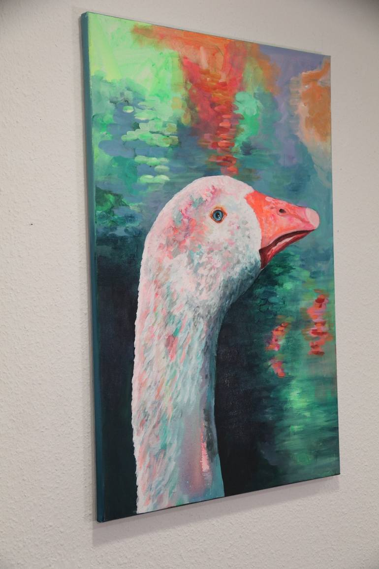 Original Figurative Animal Painting by Christa Riemann