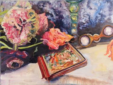 Original Expressionism Still Life Paintings by Christa Riemann