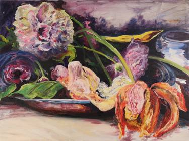 Original Still Life Paintings by Christa Riemann