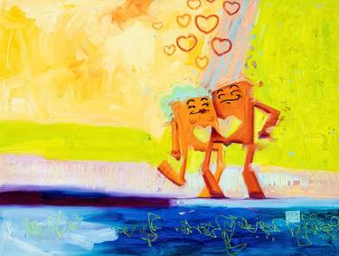 Original Conceptual Love Paintings by Rich Wilkie