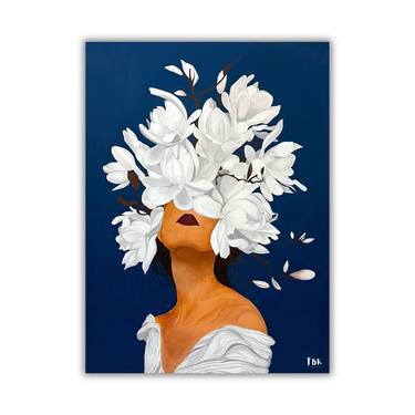 Original Surrealism Women Painting by Fardeen Burhan Khan