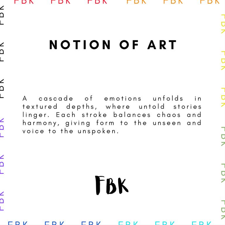 Original Abstract Expressionism Abstract Painting by Fardeen Burhan Khan