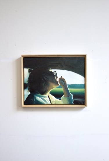 Original Realism Car Painting by Kate Keery