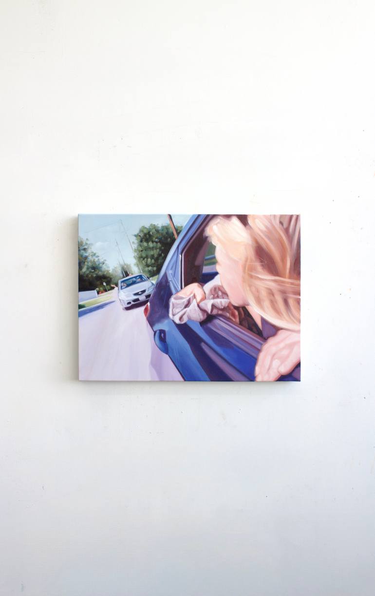 Original Car Painting by Kate Keery | Expressionism Art on Canvas | The Long Way Home
