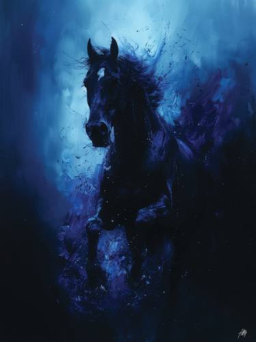 Print of Realism Horse Digital by Syed Mehdi