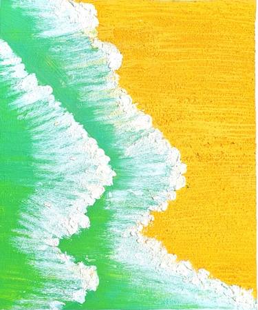 Beacutiful Abstract Painting made with chawlk and Sand thumb
