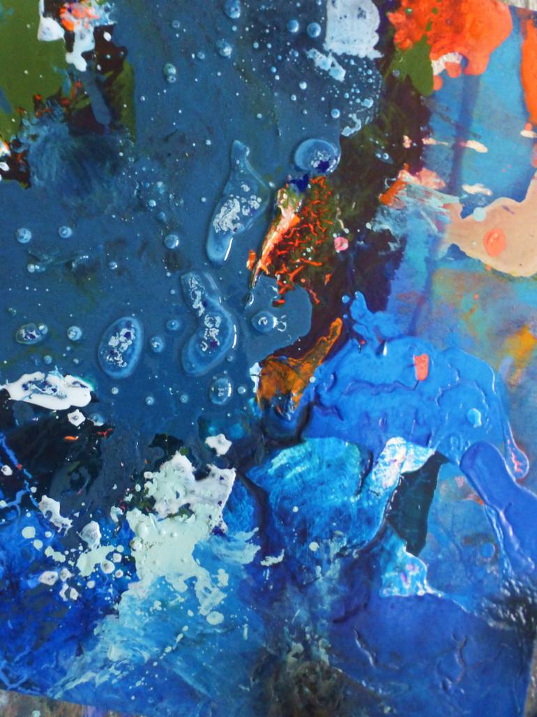 Original Abstract Expressionism Abstract Painting by Nikolai Gritsanchuk