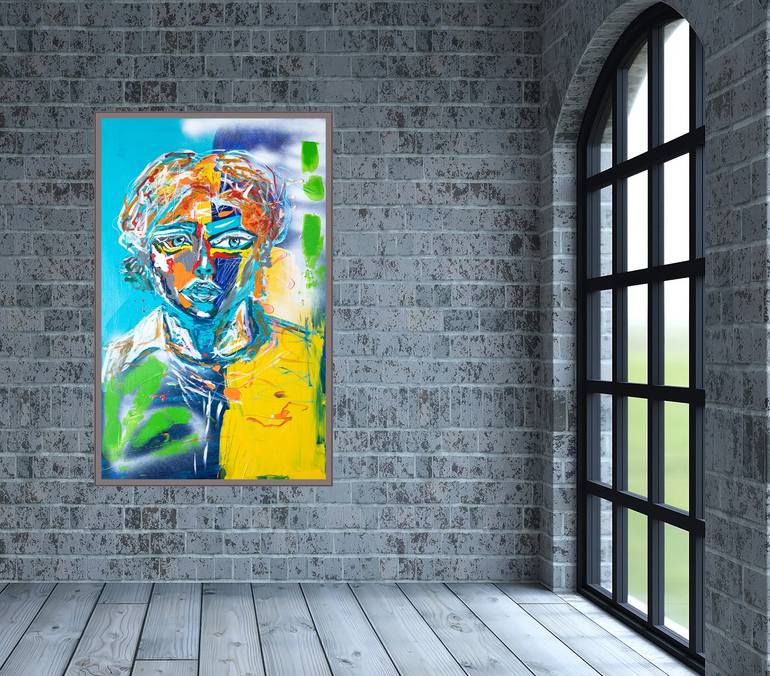 Original Abstract Expressionism Abstract Painting by Anna Kopczynski