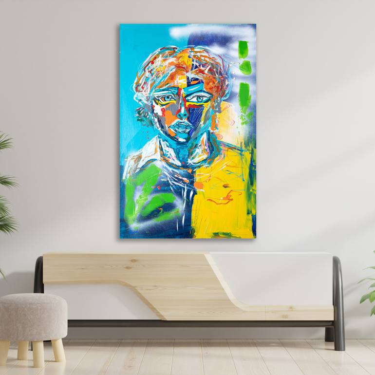 Original Abstract Expressionism Abstract Painting by Anna Kopczynski