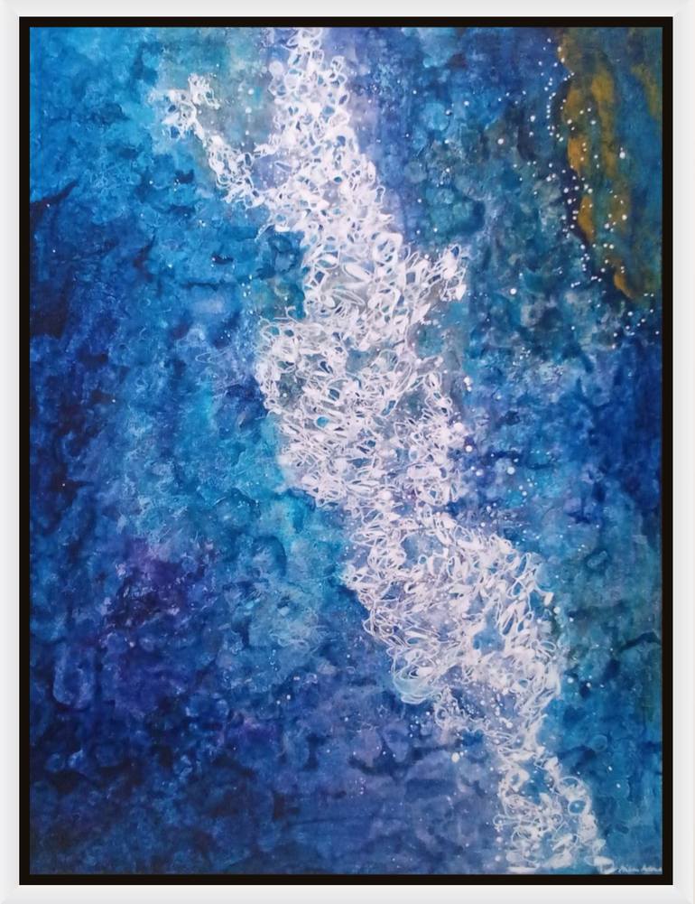Original Abstract Seascape Painting by Alison Adams