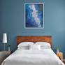Above a bed