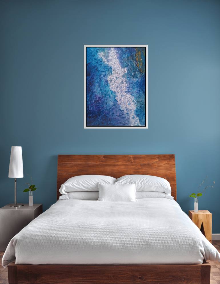 Original Abstract Seascape Painting by Alison Adams
