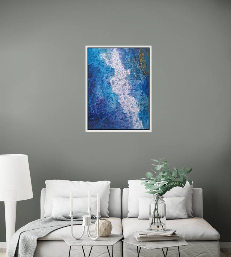 Original Abstract Seascape Painting by Alison Adams