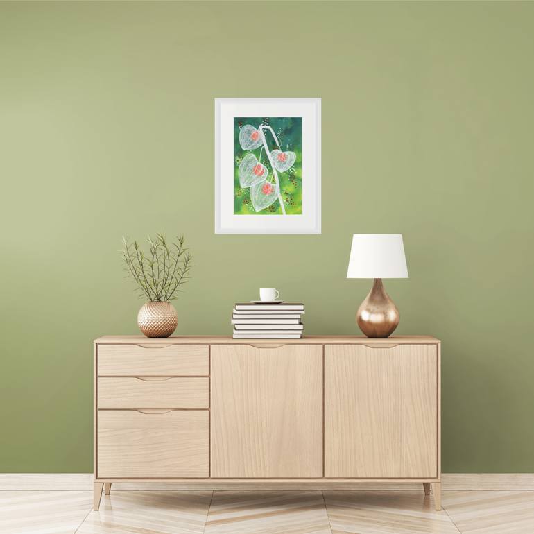 Original Modernism Floral Mixed Media by Alison Adams