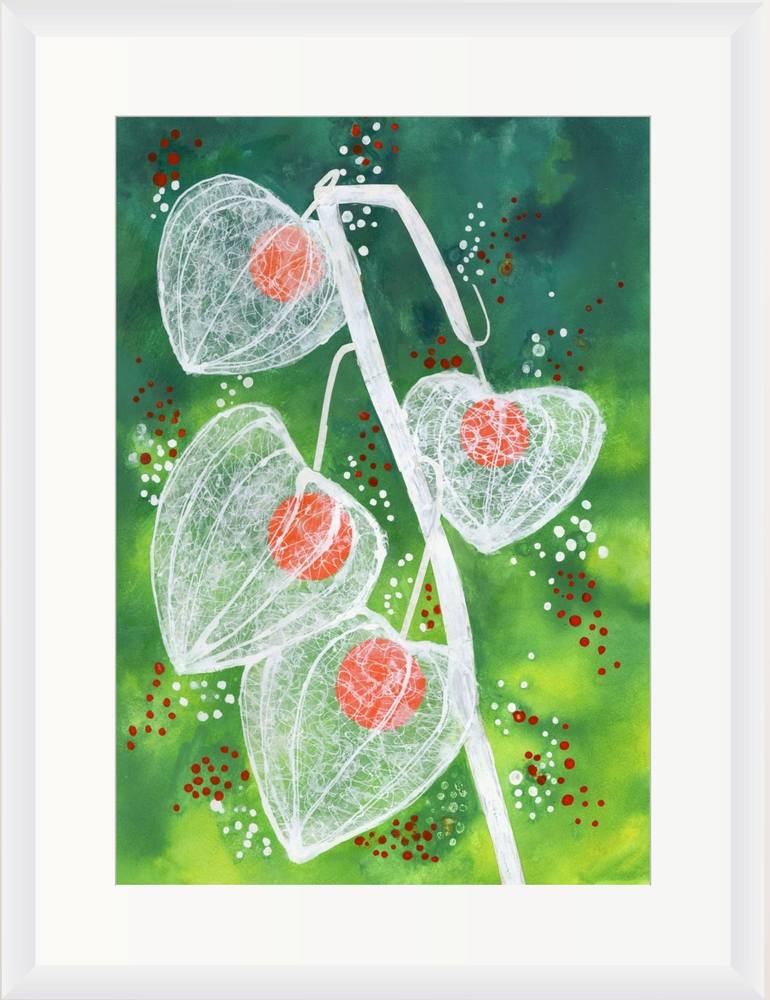 Original Modernism Floral Mixed Media by Alison Adams