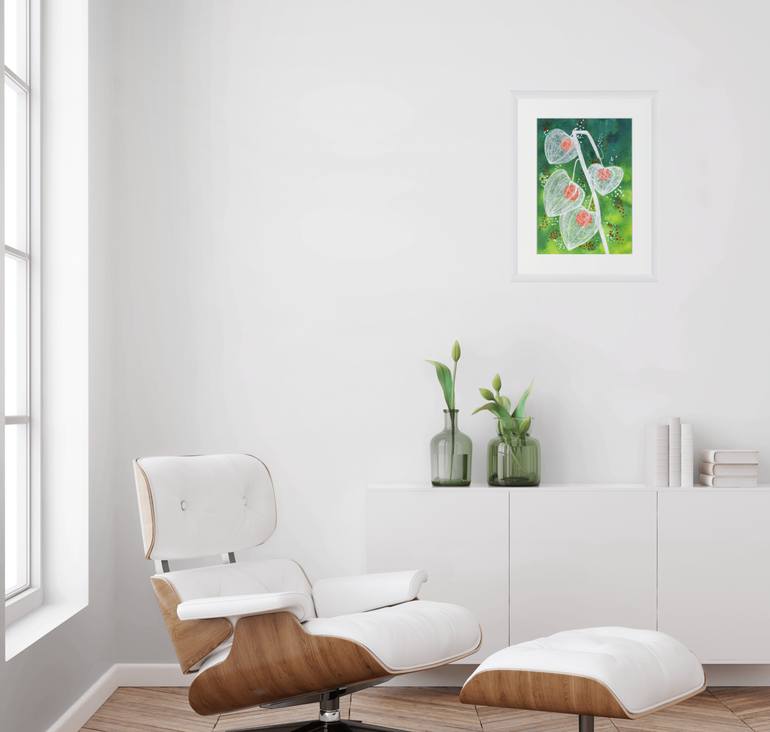 Original Modernism Floral Mixed Media by Alison Adams