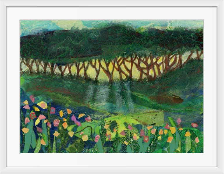 Original Contemporary Landscape Mixed Media by Alison Adams