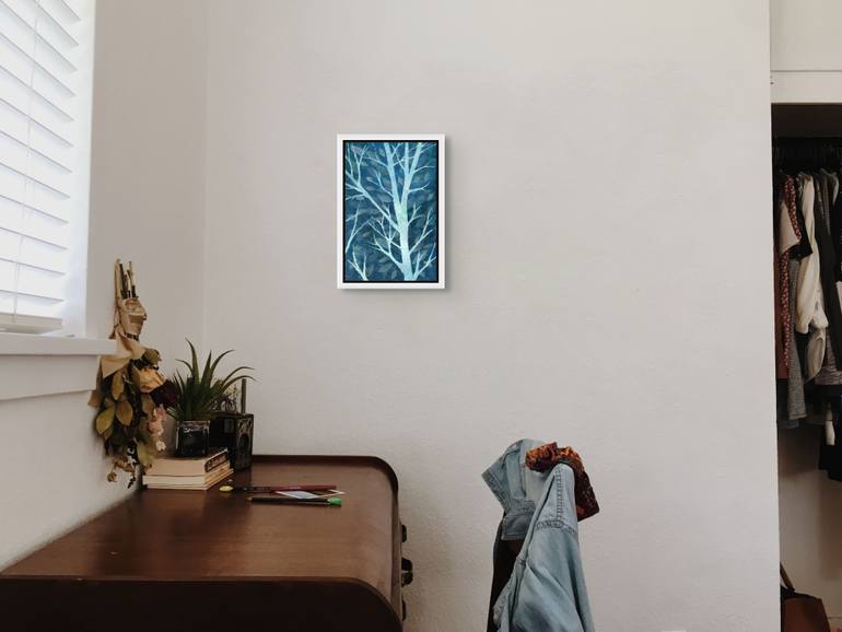 Original Abstract Botanic Painting by Alison Adams