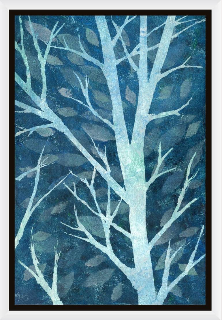 Original Abstract Botanic Painting by Alison Adams