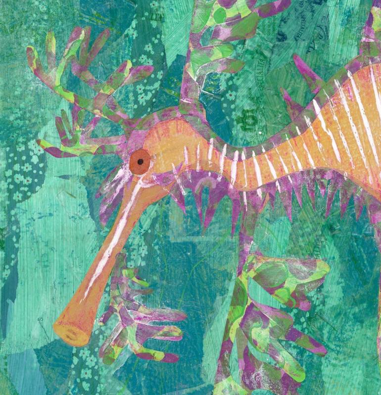 Original Contemporary Animal Mixed Media by Alison Adams