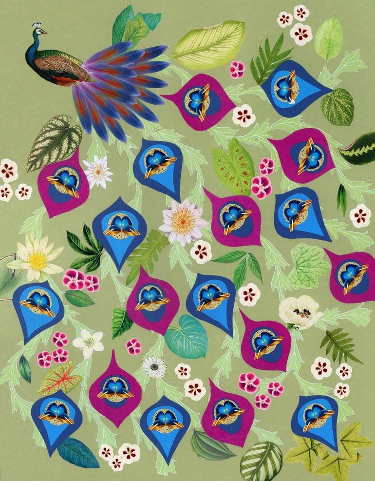 Print of Abstract Animal Collage by Alison Adams
