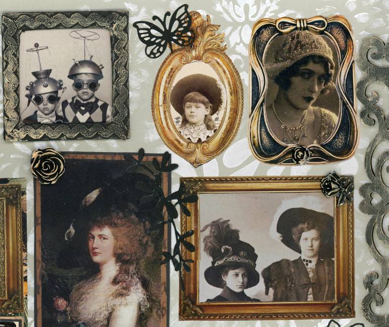 Original Modernism People Mixed Media by Alison Adams