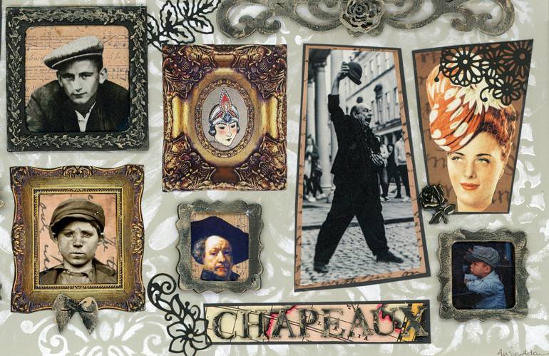 Original Modernism People Mixed Media by Alison Adams