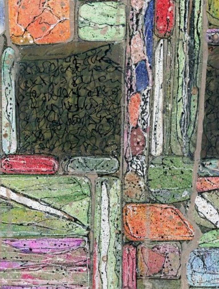 Original Modernism Architecture Mixed Media by Alison Adams