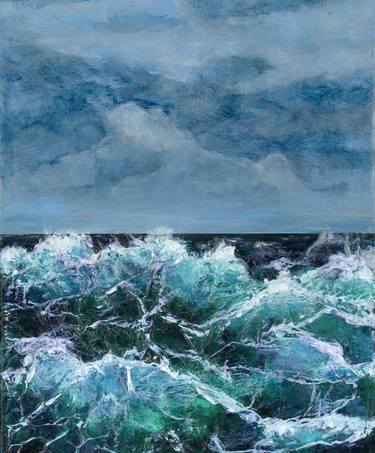 Original Figurative Seascape Mixed Media by Alison Adams